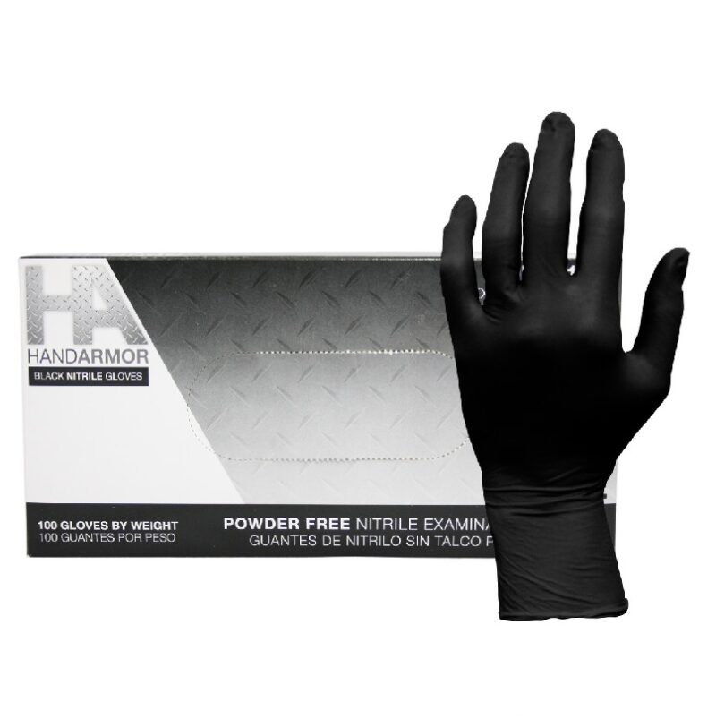 Hand Armour Black Nitrile Gloves